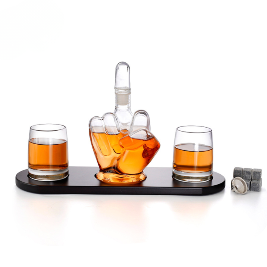 Defiant Hand™ | FU Whiskey Decanter Set