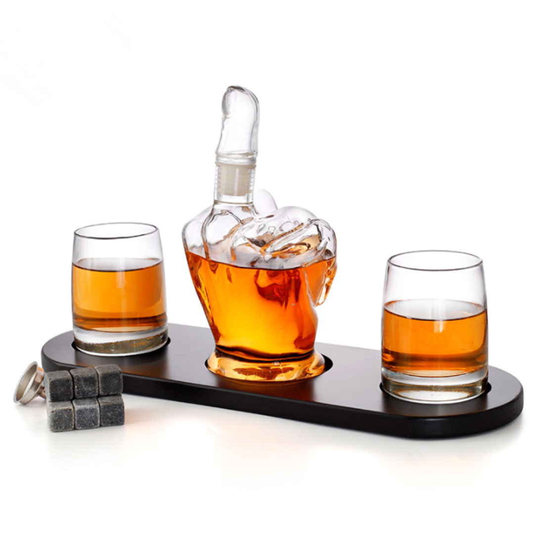 Defiant Hand™ | FU Whiskey Decanter Set